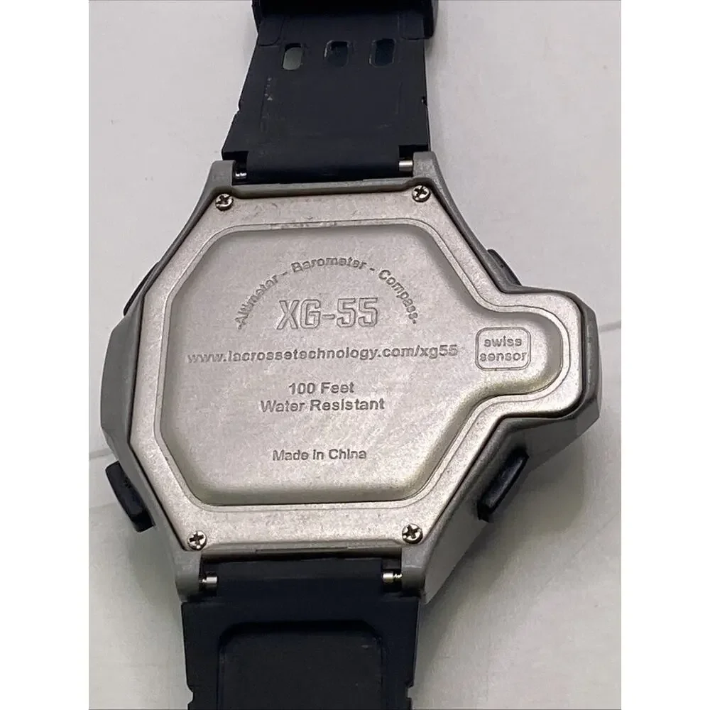 La Crosse Technology Radio Altimeter Barometer Camping Compass Watch New Battery